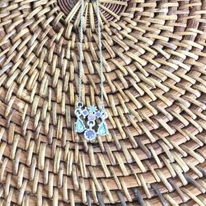 M4M Sterling Silver Necklace Multicolor